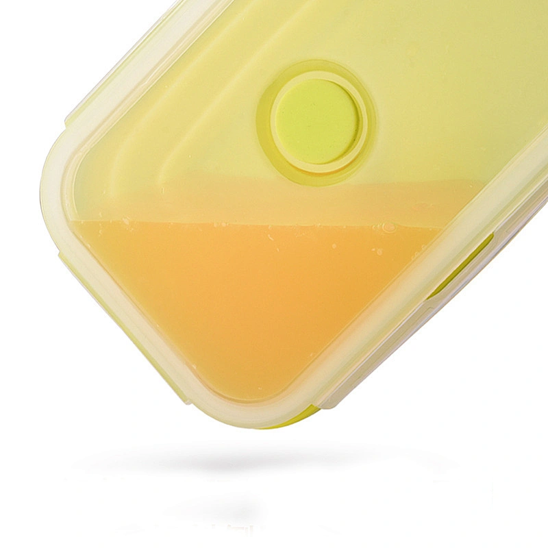 Hot Selling 350ml, 550ml, 800ml, 1200ml Silicone Bento Lunch Box Portable Kids Silicone Food Storage Container